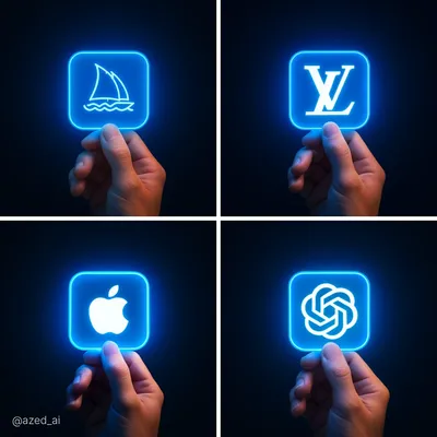 Glowing Icon generated by AIGH AI Graphics Hub