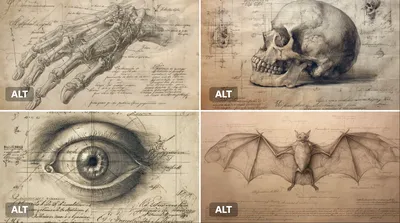 Renaissance Anatomy Study generated by AIGH AI Graphics Hub