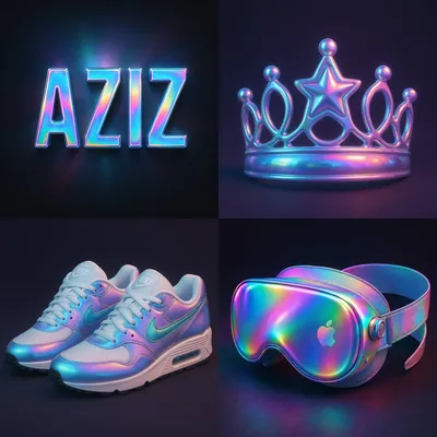 Holographic Overlay Effect Rainbow Gradient generated by AIGH AI Graphics Hub