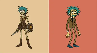 Gorillaz Style Character generated by AIGH AI Graphics Hub