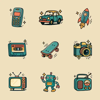 Retro Style Icon generated by AIGH AI Graphics Hub