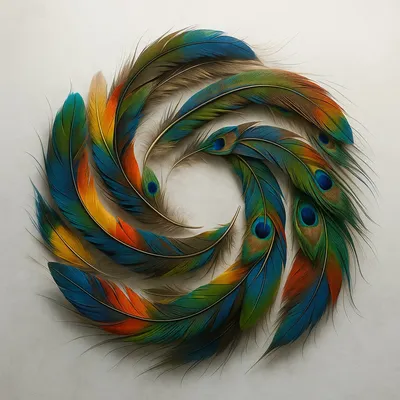Bird Feathers Made into LOGO generated by AIGH AI Graphics Hub