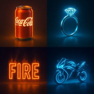 Neon Effect Poster generated by AIGH AI Graphics Hub