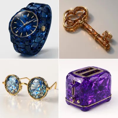 Gemstone Rendering Style generated by AIGH AI Graphics Hub