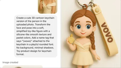 3D Cartoon Keychain generated by AIGH AI Graphics Hub