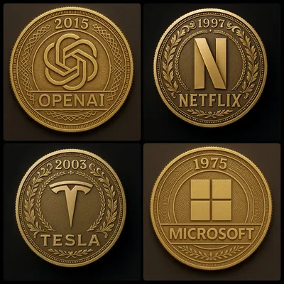 Company Gold Coin generated by AIGH AI Graphics Hub
