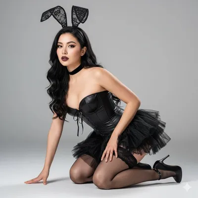 Surrealist Gothic Rabbit Studio Portrait generated by AIGH AI Graphics Hub