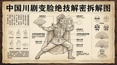 Sichuan Opera Face Changing Decrypted Disassembly Diagram generated by AIGH AI Graphics Hub