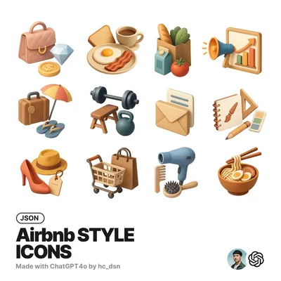 Airbnb Style Icon generated by AIGH AI Graphics Hub