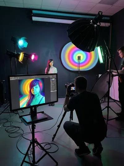 Reveal the behind-the-scenes production process of the photo generated by AIGH AI Graphics Hub