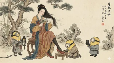 Traditional Chinese Ink and Color Painting generated by AIGH AI Graphics Hub