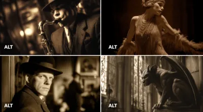 Silent Movie Scene generated by AIGH AI Graphics Hub