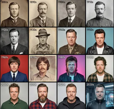 Create a 1x4 grid matching the era style generated by AIGH AI Graphics Hub