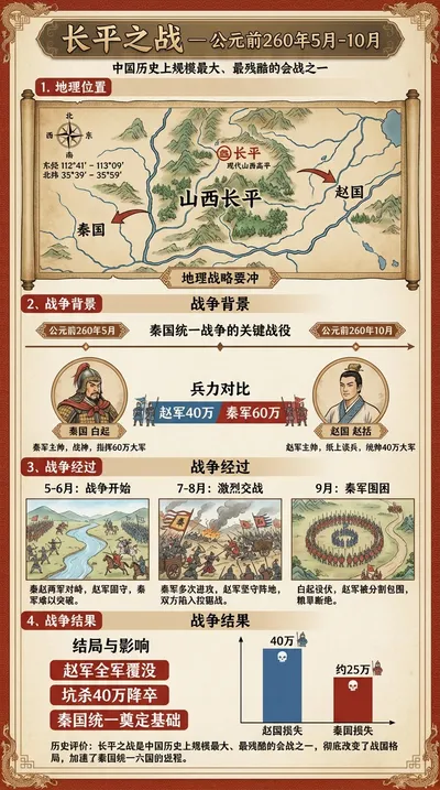 Battle of Changping Infographic generated by AIGH AI Graphics Hub