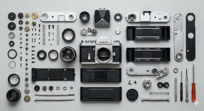 Camera Disassembly generated by AIGH AI Graphics Hub