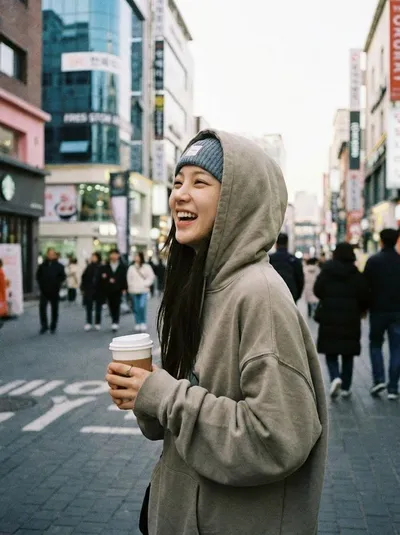 A candid photo of a popular Korean star generated by AIGH AI Graphics Hub