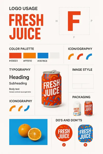 Brand Design Guide Poster generated by AIGH AI Graphics Hub