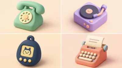 3D Cute Pastel Clay Icon generated by AIGH AI Graphics Hub