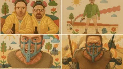 Embroidery Illustration Style generated by AIGH AI Graphics Hub