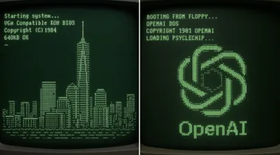 Retro Computer Boot Screen Parsed as ASCII Art generated by AIGH AI Graphics Hub